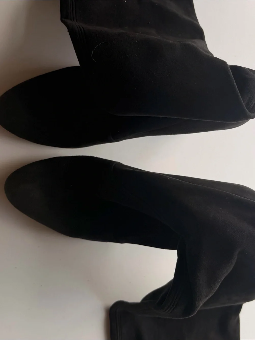 Stuart Weitzman Highland Black Suede Over-the-Knee Boots